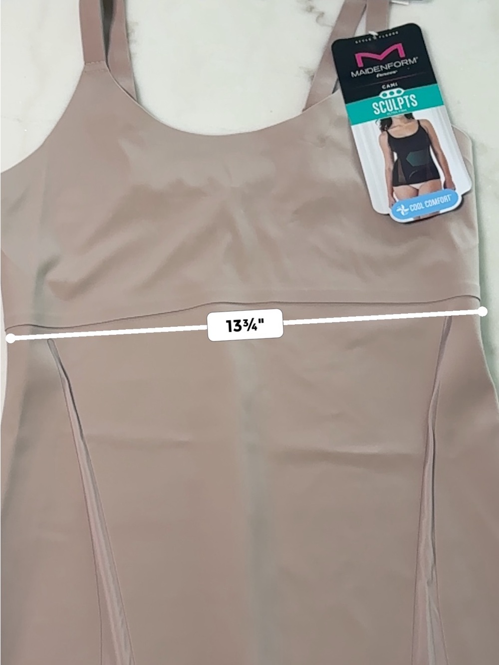 NWT Maidenform Flexees Seamless  Cami Sculpts Ultra Firm Mauve Taupe Size XXXL - Picture 4 of 10